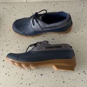 Sperry Women's Size 10 Blue Rubber Duck Boots Waterproof Rain & Snow Bootie NWOB
